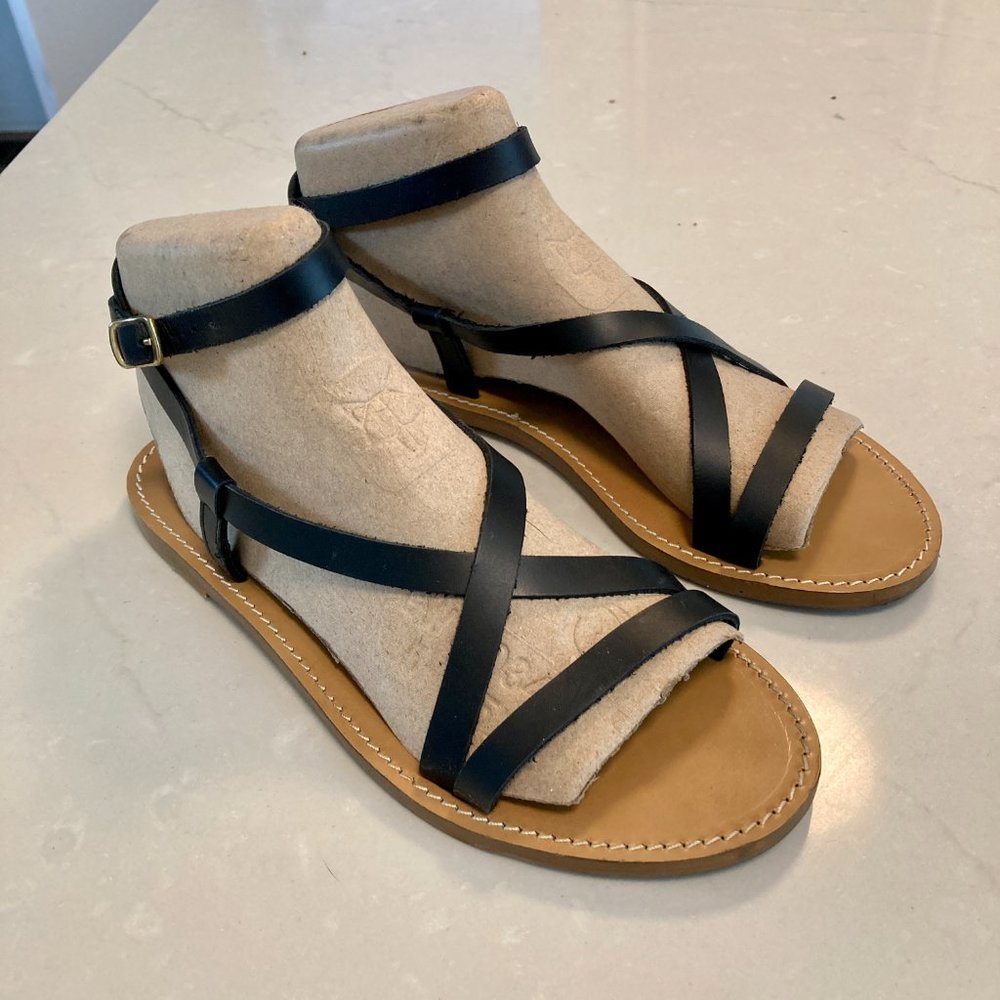 J. Crew Flat Strappy Sandals in vachetta leather - Picture 8 of 12